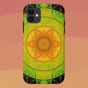 Case-Mate iPhone Case Mosaic Mandala Flower vert orange et noir