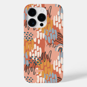 Coque Pour iPhone 14 Pro mosaïque abstraite féminine colorée