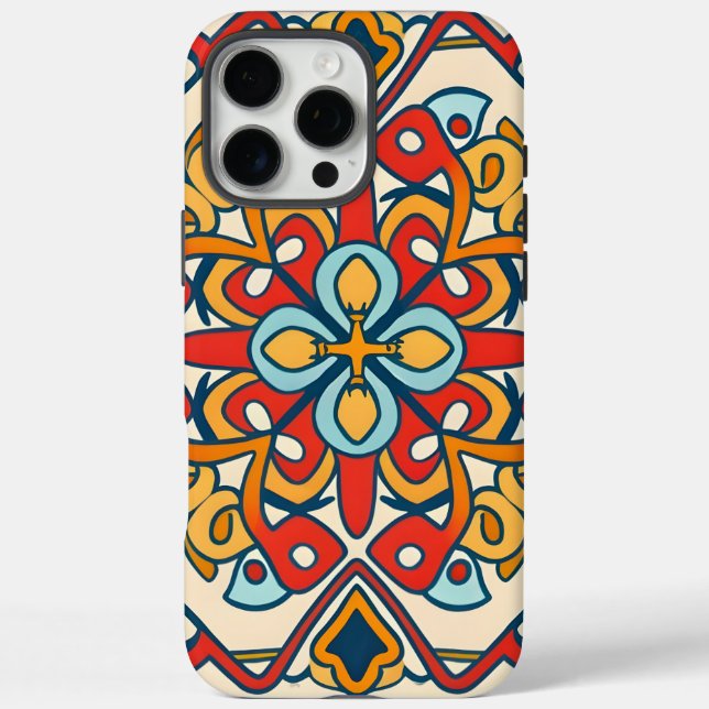 Coques Case-Mate iPhone mosaïque colorée, Motif Mandala (Verso)