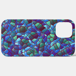 Case-Mate iPhone Case Mosaïque de lilas craché ou fumé bleu et vert