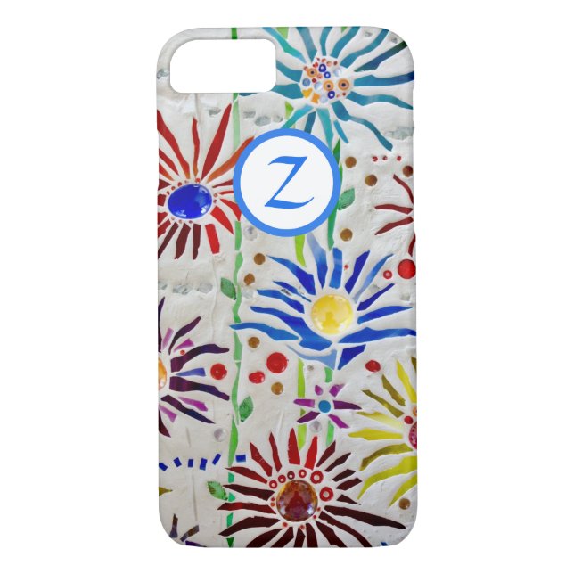 Coques Case-Mate iPhone Mosaïque florale (Dos)