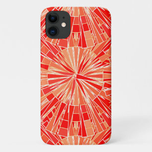 Case-Mate iPhone Case Mosaïque géométrique moderne, Coral Orange