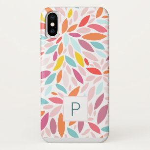 Case-Mate iPhone Case Mosaïque moderne personnalisée Monogramme rose Tur