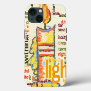 Coques Pour iPhone Mot de flamme de bougie Cloud Art Imprimer