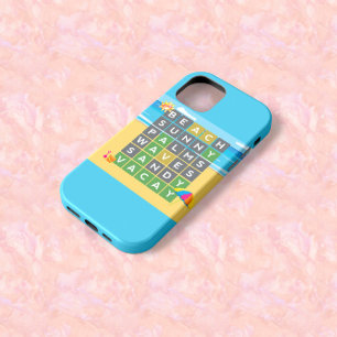Case-Mate iPhone Case Mot de vacances de plage thème de puzzle