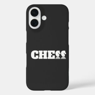 Coque Pour iPhone 16 Mot d'échecs Chevaliers blancs Stratégie créative