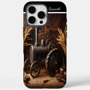 Coques iPhone 16 Pro Max Moteur à vapeur rustique Vie morte