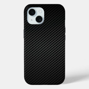 Coque Pour iPhone 15 Moteur Classique Course Carbone Fibre