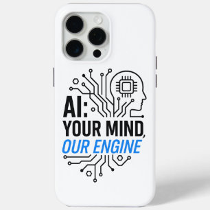 Coque iPhone 15 Pro Max Moteur de synergie cognitive : fusion Abstraite en