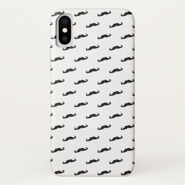 Coques Case-Mate iPhone Motif 2 de hippie de moustache (Dos)