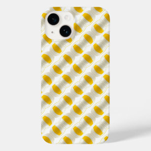 Coque Pour iPhone 14 Motif à bille jaune