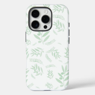 Coques iPhone 16 Pro Motif à branche d'olivier naturel