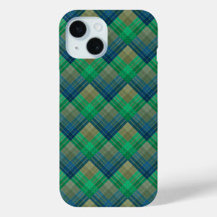 Coque Pour iPhone 15 Motif à carreaux avec coloration en zig zag