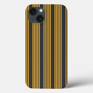 Case-Mate iPhone Case Motif à cinq bandes Sunny jaune et charbon de bois