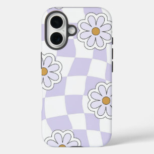 Coque Pour iPhone 16 Motif à fleurs rétro