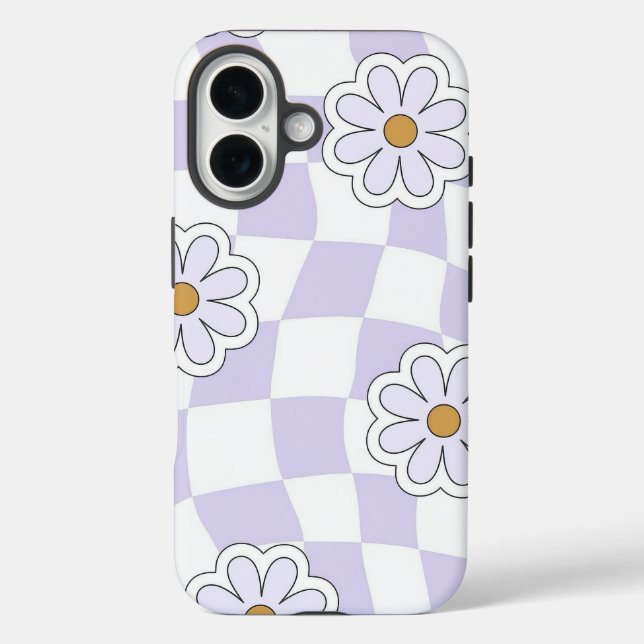 Coques Case-Mate iPhone Motif à fleurs rétro (Verso)