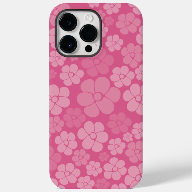 Coques Case-Mate iPhone Motif à fleurs - rose (Verso)