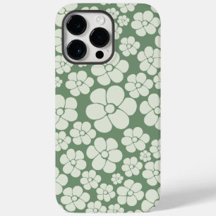 Coque Pour Pour iPhone 14 Pro Max Motif à fleurs - Vert