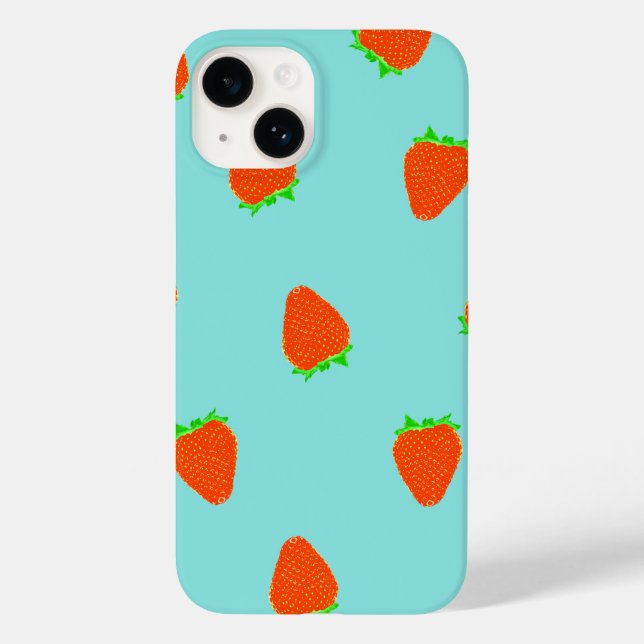 Coques Case-Mate iPhone motif à fraise (Verso)