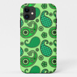 Etui iPhone Case-Mate Motif à la paisley, vert de jade et vert menthe