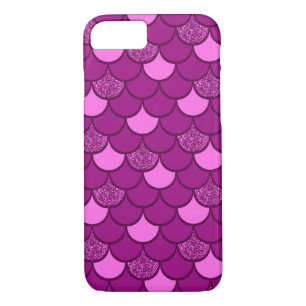 Case-Mate iPhone Case Motif à l'échelle de poisson de Bourgogne avec eff