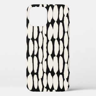 Case-Mate iPhone Case Motif à points noirs blancs. shibori cercle sans s