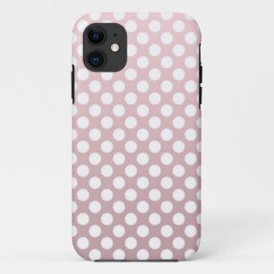 Coques Pour iPhone Motif à pois rose et blanc