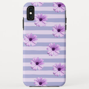 Case-Mate iPhone Case Motif à rayures pastel avec des marguerites