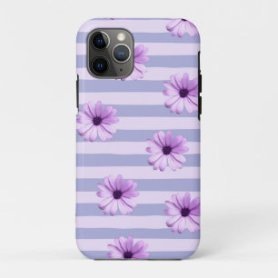 Case-Mate iPhone Case Motif à rayures pastel avec des marguerites