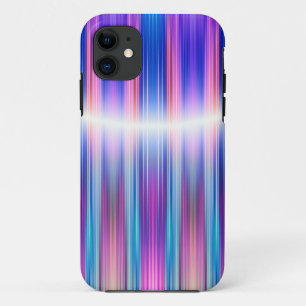 Coque iPhone 11 Motif à rayures violettes