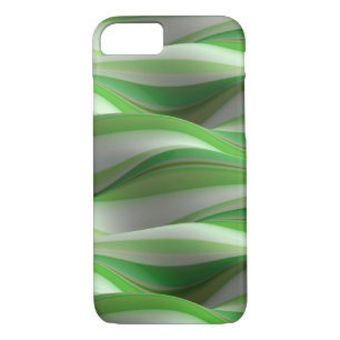 Coque Case-Mate Pour iPhone motif à vagues vert et blanc