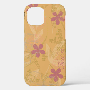 Case-Mate iPhone Case Motif à violet chic feuille or