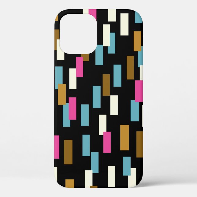 Coques Case-Mate iPhone motif Abstrait aux formes géométriques texturées.  (Verso)