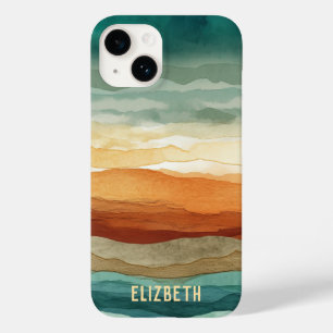 Coque Pour iPhone 14 Motif Abstrait Boho