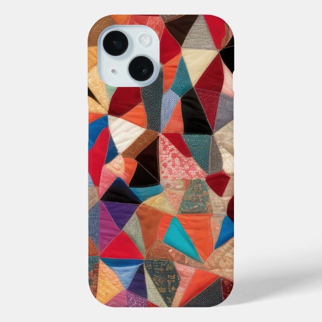 Coques Case-Mate iPhone Motif Abstrait Crazy Quilt (Verso)