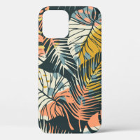 Motif Abstrait créatif transparent avec p tropical