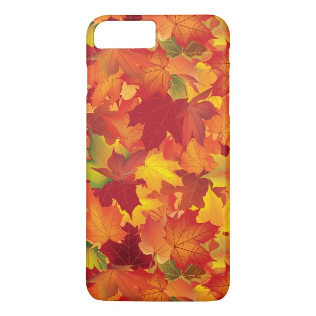 Coques Case-Mate iPhone Motif abstrait de feuille d'automne (Dos)
