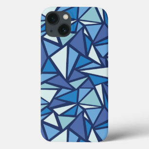 Etui iPhone 13 Motif Abstrait de glace bleue