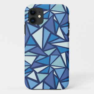 Coque iPhone 11 Motif Abstrait de glace bleue