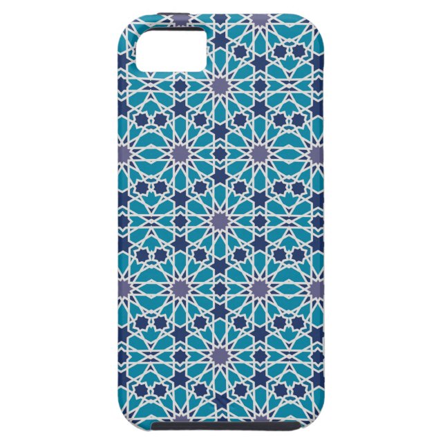 Coques Case-Mate iPhone Motif Abstrait En Bleu Et Gris (Dos)