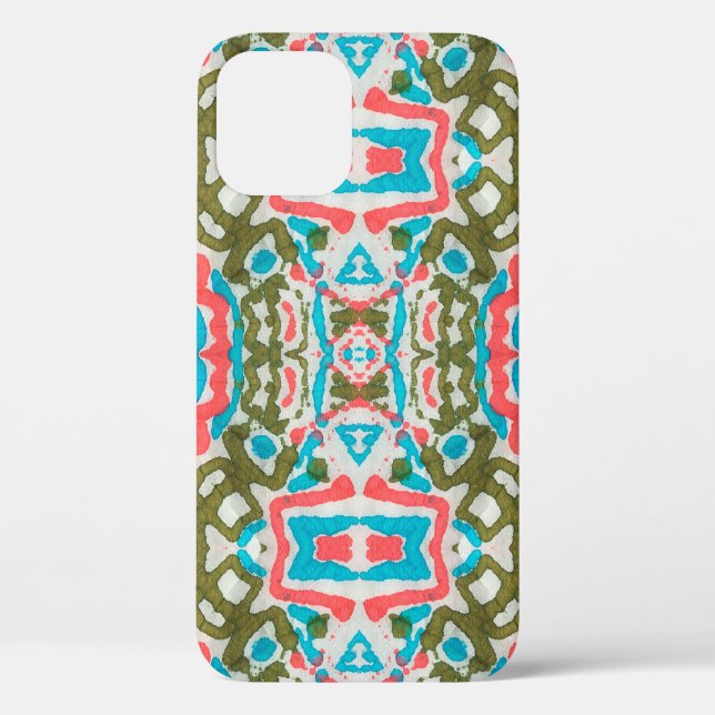 Coques Case-Mate iPhone Motif Abstrait ethnique Ikat. Motif du chaman. Pen (Verso)