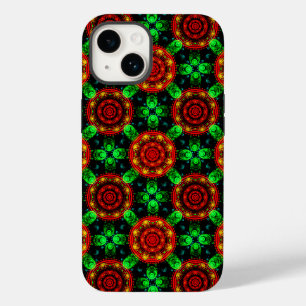 Coque Pour iPhone 14 Motif Abstrait Floral Moderne Bohème Élégant #504