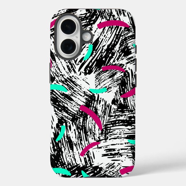 Coques Case-Mate iPhone Motif Abstrait moderne. (Verso)