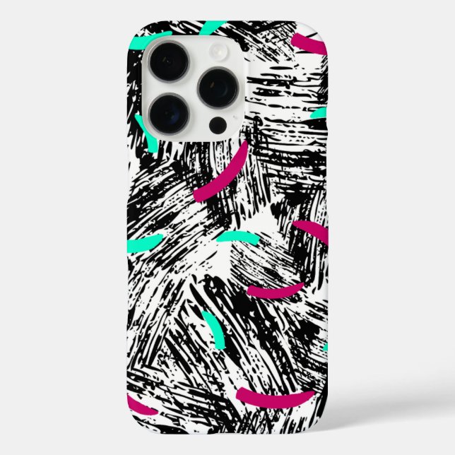 Coques Case-Mate iPhone Motif Abstrait moderne. (Verso)