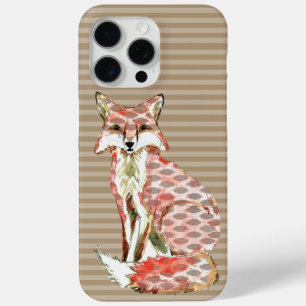 Coque iPhone 15 Pro Max Motif Abstrait moderne Watercolor Fox