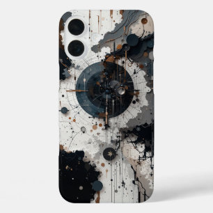 Coques iPhone 16 Plus Motif Abstrait noir et blanc
