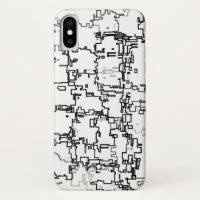 Motif Abstrait noir et blanc