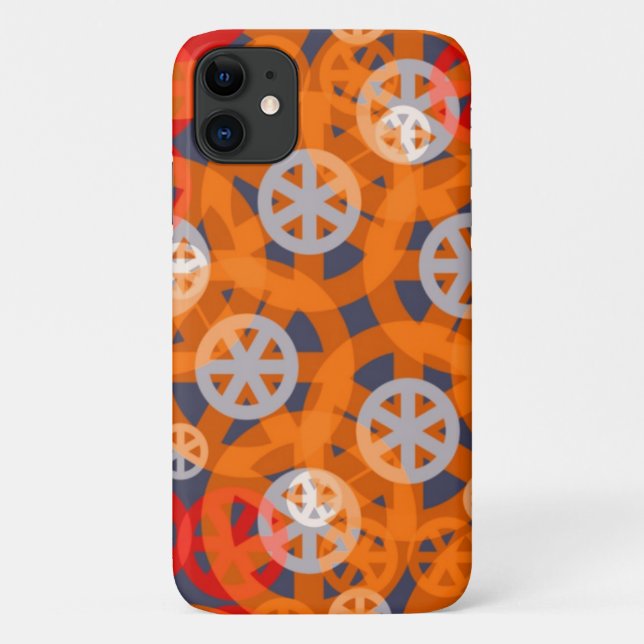 Coques Case-Mate iPhone Motif Abstrait Orange Wheel (Dos)