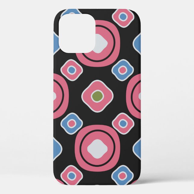 Coques Case-Mate iPhone Motif abstrait sans couture avec l'image d'oval g (Verso)