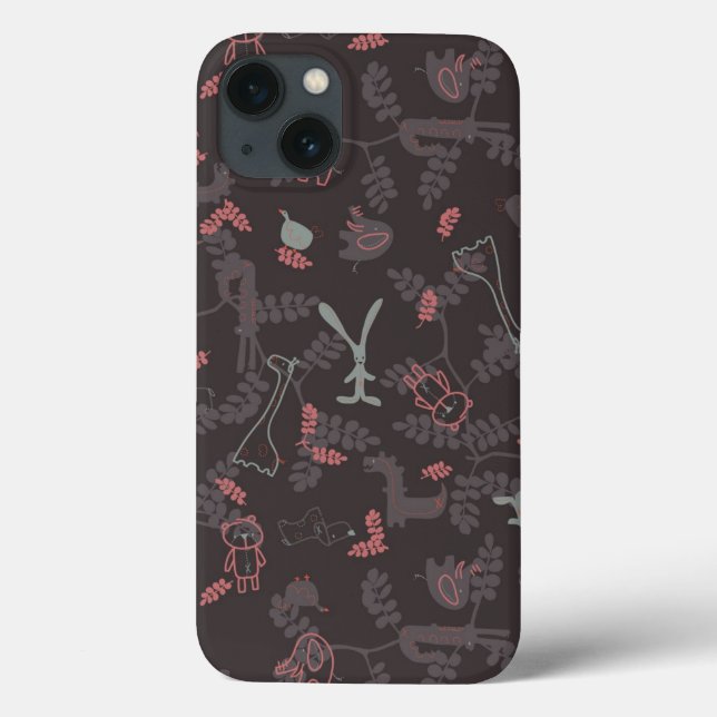 Coques Case-Mate iPhone motif affichant des bébés animaux 1 (Verso)